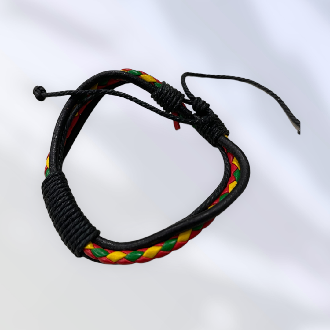 Ethnic Inspired Unisex Adjustable Leather Bracelet