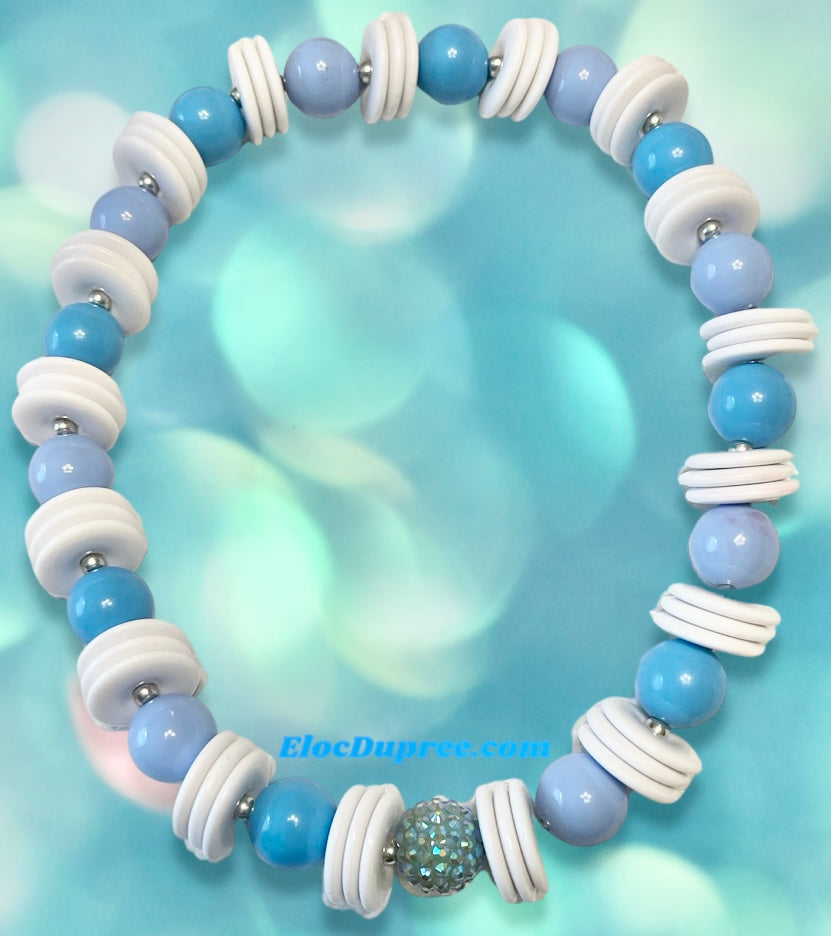 Ocean Blue Tones Handmade Necklace